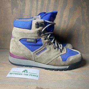 Merrell Womens Mariah Gtx Hiking Boots Blue Suede Padded Cuff Ankle Lace Up 8